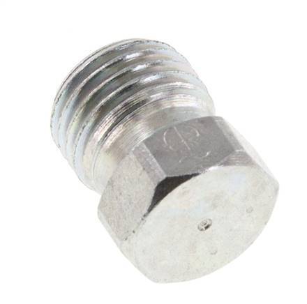 6S Tapón de cierre de acero galvanizado para tubos 630 Bar DIN 2353 [2 piezas]