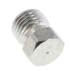 6S Tapón de cierre de acero galvanizado para tubos 630 Bar DIN 2353 [2 piezas]
