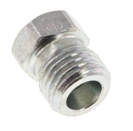 6S Tapón de cierre de acero galvanizado para tubos 630 Bar DIN 2353 [2 piezas]