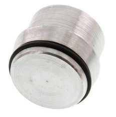 Tapón de cierre de acero galvanizado 28L para accesorios de anillo cortante 160 Bar DIN 2353 [2 piezas]