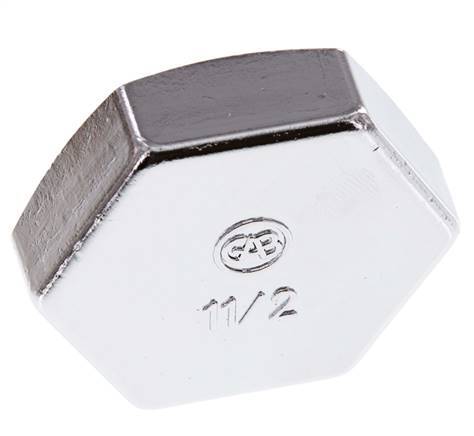 G 1 1/2'' Tapón de latón niquelado 16 Bar