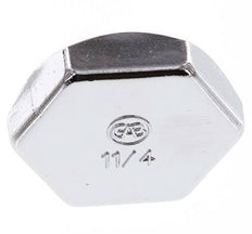 G 1 1/4'' Tapón de latón niquelado 16 Bar