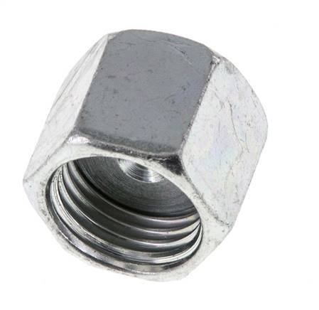 UNF 9/16''-18 Tapa final de acero galvanizado ORFS 630 Bar