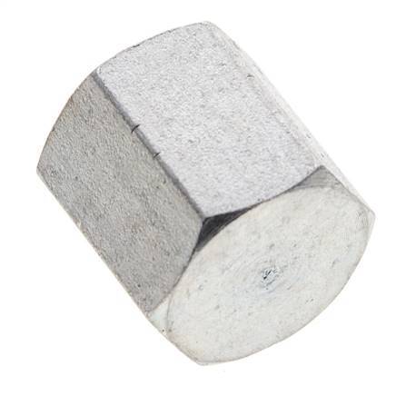 Tapón de cierre de acero galvanizado de 1/8'' con barra exterior hexagonal 345 [2 piezas]