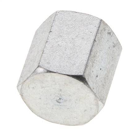 Tapón de cierre de acero galvanizado de 1/8'' con barra exterior hexagonal 345 [2 piezas]