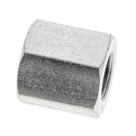 Tapón de cierre de acero galvanizado de 1/8'' con barra exterior hexagonal 345 [2 piezas]