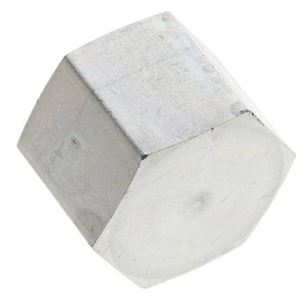 3/4'' NPT Tapón de cierre de acero galvanizado con hexágono exterior de 170 barras