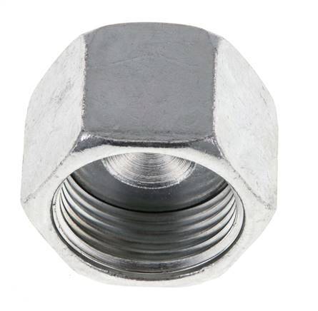 UN 1-3/16''-12 Tapa final de acero galvanizado ORFS 400 Bar