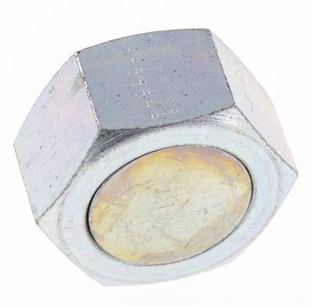 UN 1-11/16''-12 Tapa final de acero galvanizado ORFS 250 Bar