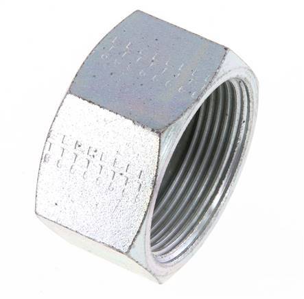 UN 1-11/16''-12 Tapa final de acero galvanizado ORFS 250 Bar