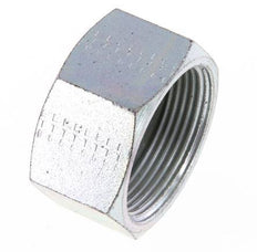 UN 1-11/16''-12 Tapa final de acero galvanizado ORFS 250 Bar