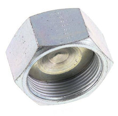 UN 1-11/16''-12 Tapa final de acero galvanizado ORFS 250 Bar
