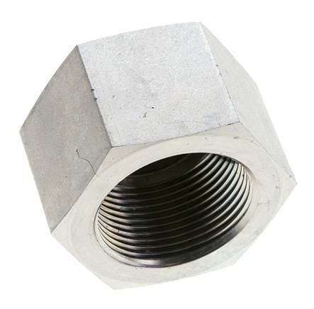 1 1/4'' NPT Tapón de cierre de acero galvanizado con barra exterior hexagonal 80