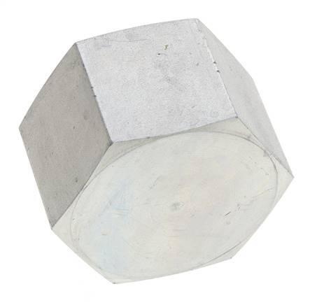 1 1/4'' NPT Tapón de cierre de acero galvanizado con barra exterior hexagonal 80