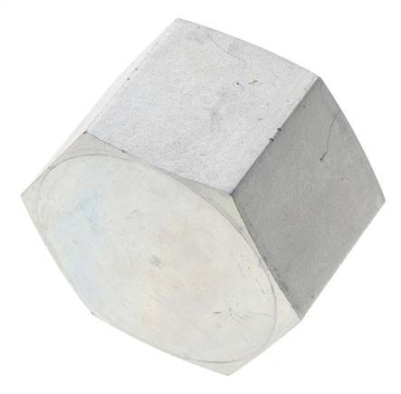 1 1/4'' NPT Tapón de cierre de acero galvanizado con barra exterior hexagonal 80