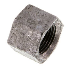 Rp 3/8'' Zinc plated Cast iron End cap 25 Bar [5 Pieces]