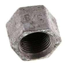 Rp 3/8'' Zinc plated Cast iron End cap 25 Bar [5 Pieces]