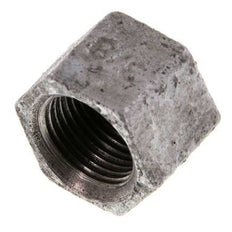 Rp 3/8'' Zinc plated Cast iron End cap 25 Bar [5 Pieces]