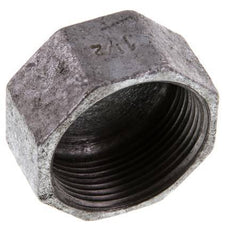 Rp 1 1/2'' Zinc plated Cast iron End cap 25 Bar [2 Pieces]