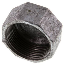 Rp 1 1/2'' Zinc plated Cast iron End cap 25 Bar [2 Pieces]