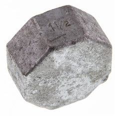 Rp 1 1/2'' Zinc plated Cast iron End cap 25 Bar [2 Pieces]