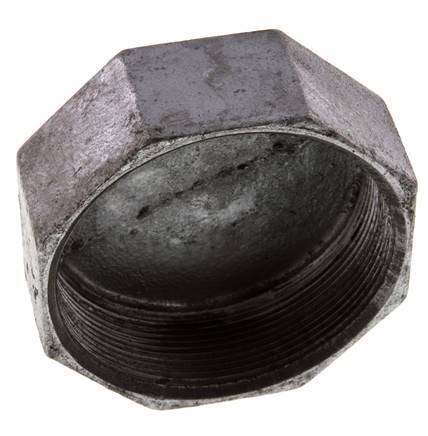 Rp 3'' Hierro fundido zincado Tapa final 25 Bar