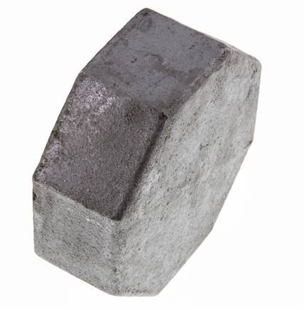 Rp 3'' Hierro fundido zincado Tapa final 25 Bar