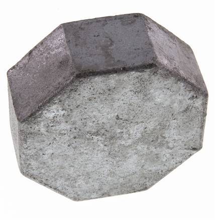 Rp 3'' Hierro fundido zincado Tapa final 25 Bar
