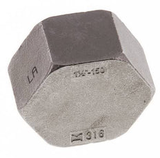 Rp 1 1/2'' Tapa final de acero inoxidable 16 Bar