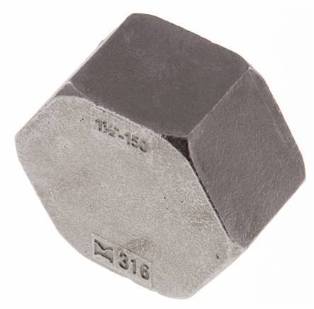 Rp 1 1/2'' Tapa final de acero inoxidable 16 Bar