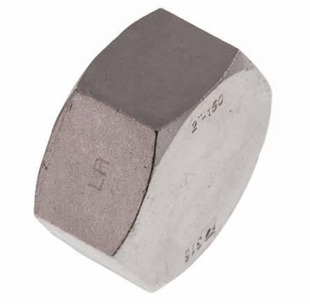 Rp 2'' Tapa final de acero inoxidable 16 Bar