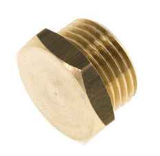 G 1/2'' Brass Closing plug with Outer Hex 16 Bar [5 Pieces]