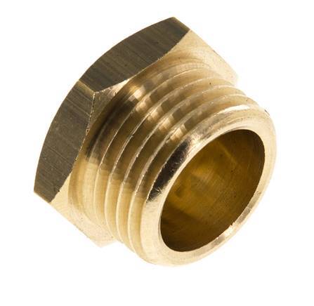 G 1/2'' Brass Closing plug with Outer Hex 16 Bar [5 Pieces]