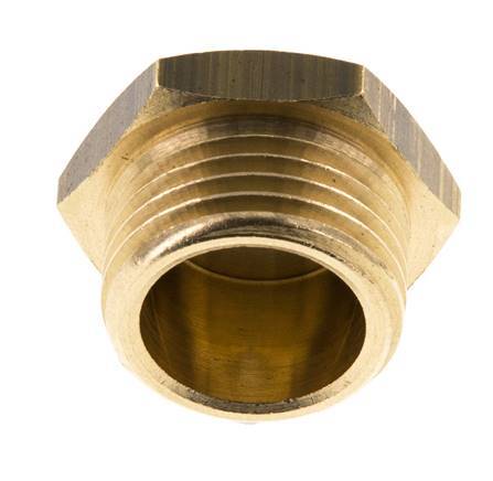 G 1/2'' Brass Closing plug with Outer Hex 16 Bar [5 Pieces]
