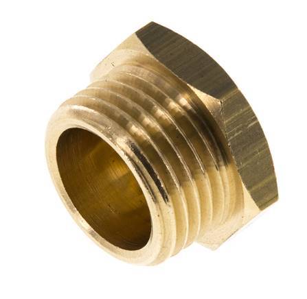 G 1/2'' Brass Closing plug with Outer Hex 16 Bar [5 Pieces]