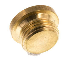 G 1/2'' Brass Closing plug with Inner Hex 16 Bar [5 Pieces]