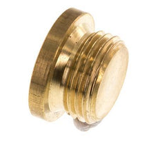 G 1/2'' Brass Closing plug with Inner Hex 16 Bar [5 Pieces]