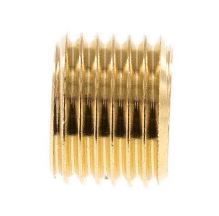 G 1/4'' Brass Closing plug with Inner Hex without collar 16 Bar [10 Pieces]