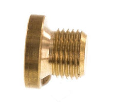 G 1/8'' Brass Closing plug with Inner Hex 16 Bar [10 Pieces]