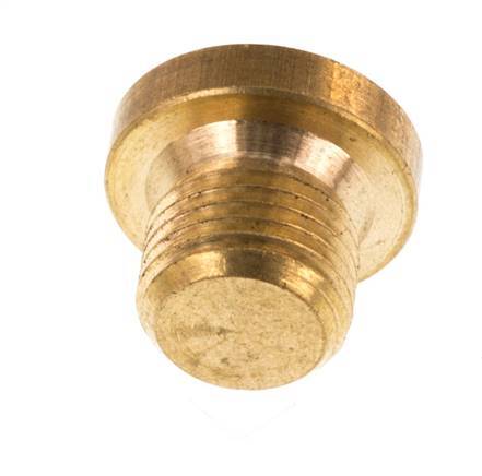 G 1/8'' Brass Closing plug with Inner Hex 16 Bar [10 Pieces]