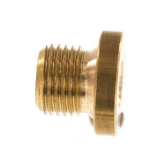 G 1/8'' Brass Closing plug with Inner Hex 16 Bar [10 Pieces]