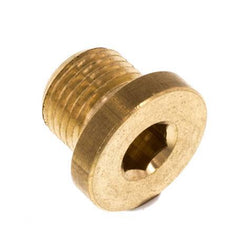 G 1/8'' Brass Closing plug with Inner Hex 16 Bar [10 Pieces]