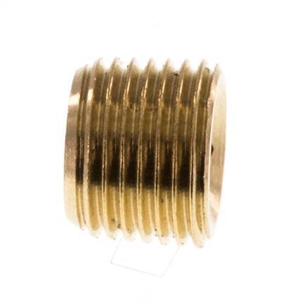 1/8'' Brass Closing plug with Inner Hex without collar 16 Bar [10 Pieces]