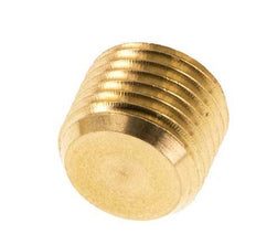 M10x1 Brass Closing plug with Inner Hex without collar 16 Bar [10 Pieces]