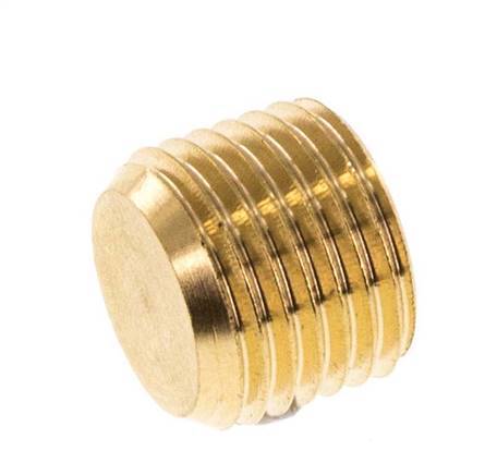 M10x1 Brass Closing plug with Inner Hex without collar 16 Bar [10 Pieces]