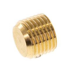 M10x1 Brass Closing plug with Inner Hex without collar 16 Bar [10 Pieces]