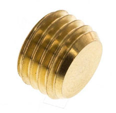 M12x1.5 Brass Closing plug with Inner Hex without collar (conical) 16 Bar [10 Pieces]