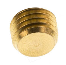 M12x1.5 Brass Closing plug with Inner Hex without collar (conical) 16 Bar [10 Pieces]