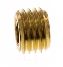 M12x1.5 Brass Closing plug with Inner Hex without collar 16 Bar [5 Pieces]