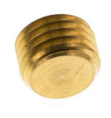M12x1.5 Brass Closing plug with Inner Hex without collar 16 Bar [5 Pieces]